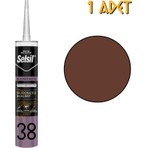 Selsil Silikonize Mastik Kahverengi 500 Gr. - 1 Adet