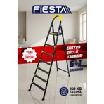 Fiesta Nova 6+1 Metal Basamaklı EXTRA GÜÇLÜ ÖZEL TASARIM Pratik Merdiven