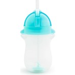 Munchkin Tıklama Kilitli Uçlu Alıştırma Bardağı 296ML 12AY+ Mavi BPA İçermez Ergonomik Tasarım