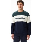 Nautica Classic Fit Erkek Yeşil Sweatshirt