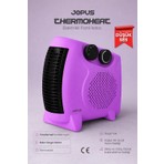 Jopus 2000W Elektrikli Fanlı Isıtıcı, Termostatlı, Sıcak-Soğuk Hızlı Isıtma, 25 m² Alan Kapasitesi - Lila