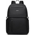 D'Vers Siyah 4 Bölmeli Su Itici Fermuar Detaylı 15.6-16.1-16.9 Inç Uyumlu Siyah Sırt Laptop Çantası