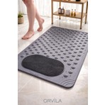 Orvila Masajlı Vantuzlu Banyo Paspası & Kaydırmaz Zemin Duşakabin Paspası 36 x 70  cm