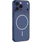 Gpack iPhone 14 Pro Uyumlu Kılıf Spark M-Safe Şarj Özellikli Kamera Korumalı Mavi