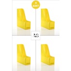 Alpa Store Ops Mg 101  Magazinlik 4'lü Set A4 Demonte Plastik Dikey Klasör Arşiv Kutusu Organizer Saklama