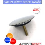 AYRINTISHOP Ayrıntishop Krom Kaplama Otomatik Jakuzi Küvet Gider Kapağı 1 Adet Pratik ve Estetik Çözüm