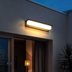 Elektrikle Çalışır, 24 Watt 3000 Kelvin Iç ve Dış Mekan, Kapı Girişi, Çok Şık  Bahçe Duvar LED Aplik