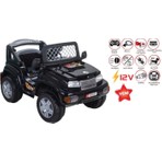Pilsan 12 V Panther Akülü Arazi Aracı Siyah 50 kg Taşıma Kapasitesi Uzaktan Kumanda ile