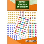 Birikiyedi 7 Sayfa Öğretmen Sticker Seti Öğrenci/ Ödül/ Ödev Stickerı/a5 Boyutu