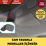 PSA Code Rifter-Berlingo-Proace-Doblo-Opel Cam Tavanlı Ara Bölme Demiri Kapakları 2 Adet Büyük+4 Adet Küçük