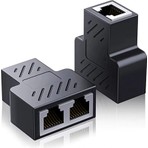 Derwell RJ45 Splitter Adaptörü Çift Portlu Ethernet Kablosu Uzatıcı Ağ Bağlayıcısı CAT5E/CAT6/CAT7 Pc/laptop