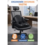 Viscomina Ortopedik Bel Destek Yastığı Visco Memory Foam Oyuncu Koltuğu Ofis Sandalyesi Sırt Bel Yastığı