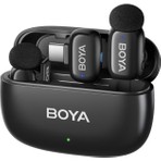 Boya Mini 2 Aı Kablosuz Yaka Mikrofonu Mat Siyah Type-C Bağlantı Özellikli SKU02