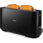 Philips HD2590/90 Daily Collection Uzun Yuvalı Ekmek Kızartma Makinesi, Buz Çözme Modu, 8 Kızartma Ayarı, Uzun Yuvalı, Siyah,
