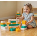 Dolu Dev Tuğla Blok Pastel Renkler (48 Parça)  2644