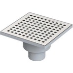 MaxiFlow Line Klapeli Alttan Çıkışlı 15X15 Q50 Çıkışlı Yer Süzgeci