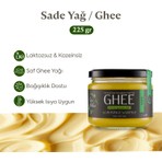 Ojas Kitchen Sade Ghee 225 gr Laktozsuz ve Kazeinsiz Türkiye Menşeli Saf Yağ