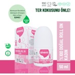 Siveno %100 Doğal Roll On Kadın Deodorant Koku Önleyici Bitkisel Leke Bırakmayan Vegan 50 ml