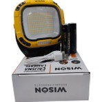 Wison WS-582 Profesyonel Çalışma Lambası | 6400 Mah | 3 Işık Modu | Powerbank Özellikli | Manyetik & Ayaklı