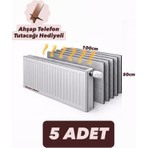 Ankaflex 5 Adet Petek Arkası Isı Yalıtım Levhası Alüminyum Folyo 5 Radyatör Arkalığı