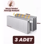 Trends's Choice Ankaflex Alüminyum Folyo Kaplı 3 Adet Petek Arkası Isı Yalıtım Levhası 50 cm x 100 cm 3 Radyatör Arkalığı