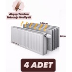 Ankaflex 4 Adet Petek Arkası Isı Yalıtım Levhası Alüminyum Folyo 4 Radyatör Arkalığı