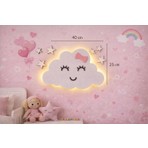 Diyar Tasarım Kız Çocuk Odası Dekoratif LED Işıklı Duvar Panosu – 40X25 Cm, 3mm Mdf, Askı Aparatlı, Pil Dahil