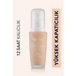 Flormar Yoğun Kapatıcı Su Bazlı Fondöten (Soğuk Alt Ton) - Perfect Coverage Foundation - 105 - 8690604085934