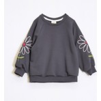 Ozzy Kids Kız Çocuk Kolları Nakış Deteylı Sweatshirt