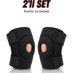 Wiforte Medikal Diz Korsesi Ikili Set – Menisküs ve Patella Ligament Destekli, Ayarlanabilir Sağ & Sol Dizlik (2 Adet)