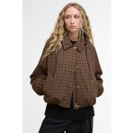 Barbour Audrey Showerproof Ceket BR51 Vicuna Gingham Check