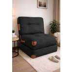 Pufymax Comfy Yeni Nesil Bohem Tekli Koltuk,yataklı Katlanır Berjer,yer Yatağı Modüler Yapı 75 x 75 cm | 85CM