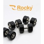 Rocky Sport 4'lü Patenli Ayakkabı Tekerlekleri ve Aparatı Kaykay İçin Uyumlu Lastik Tekerlekler