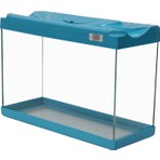 Kanki Pet 30 cm KP3018 Turkuaz Renkli Kapaklı Akvaryum 7,5 Litre Ekonomik