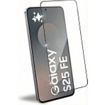 Fibaks Samsung Galaxy S25 Fe Kılıf Kırılmaz Cam Tam Ekran Koruyucu 150CC Antistatik Büyük Kenar 9h Temperli Koruma