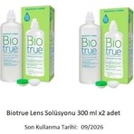 Biotrue Bausch+Lomb Bio''true'' Lens Solüsyonu 300 ml x 2 Hassas Gözler İçin Doğal pH Dengelemesi