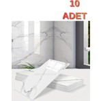 Renkli Duvarlar 10 Adet 30X60 cm  Yapışkanlı Mermer Desenli Köpük banyo,tezgah arası Duvar Paneli Kağıdı CF-1035