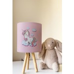 Talia Home Unicorn Desenli Çocuk Odası Abajur Masa Lambası TLAB-060