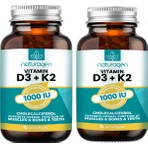 Naturagen Vitamin D3 + K2 1000 Iu 2X60 Kapsül