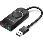 Ugreen USB Harici Stereo Ses Kartı 15cm Siyah Yüksek Ses Kalitesi ve Profesyonel Kullanım İçin