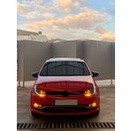 Oto h.i.t. Volkswagen Polo 6c Uyumlu Makyajlı Kasa Gündüz Farı Ampulü Turuncu Amber 1 Çift