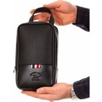 Newish Polo Erkek Deri Portföy Clutch Su Geçirmez Suni Deri Tasarım El Çantası - Siyah
