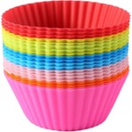 Homea 6'lı Silikon Yıkanabilir Tekrar Kullanıma Uygun Cupcake Muffin Tart Puding 7 cm Lik Kalıp
