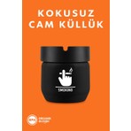 Ray Plastik Kokusuz Cam Küllük 425 cc Desenli Ergonomik Kullanım ve Lüks Görünüm