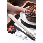 Neoflam Silikon Ince Pasta Spatulası Bej Yapışmaz Tabanlı 26 cm Tek Parça Mutfak Gereci