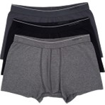 Blackspade Erkek Boxer 3'lü Paket Tender Cotton 9670 - Siyah Antra Melanj Antrasit