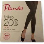 Penti Mikro 200 Den Tayt Çok Kalın Mat Siyah / 1-2