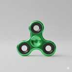 C&On Design Uzun Süre Dönen Metal Stres Çarkı - Yeşil Rengi / Fidget Spinner