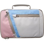 Microcase Apple iPad A16 11. Jenerasyon (2025) Tablet Için Omuz Askılı El Tutacaklı Universal Sleeve Taşıma Çantası AL4346 Pembe Mavi Krem
