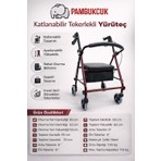 Freely Tekerlekli Rolatör AS9144L Hafif Alüminyum Gövde ile Taşınabilir Katlanabilir Yürüyüş Yardımcısı